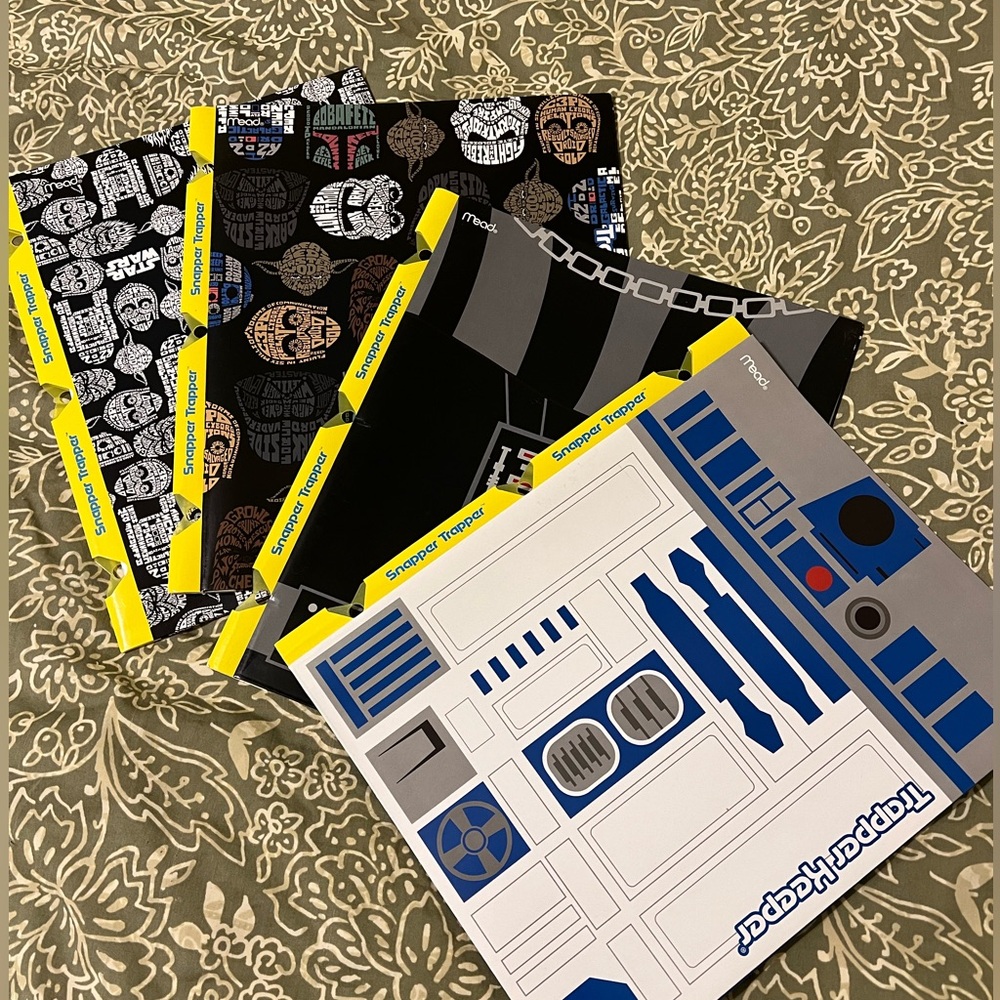 RARE Star Wars Trapper Keeper folders (Set of 4)